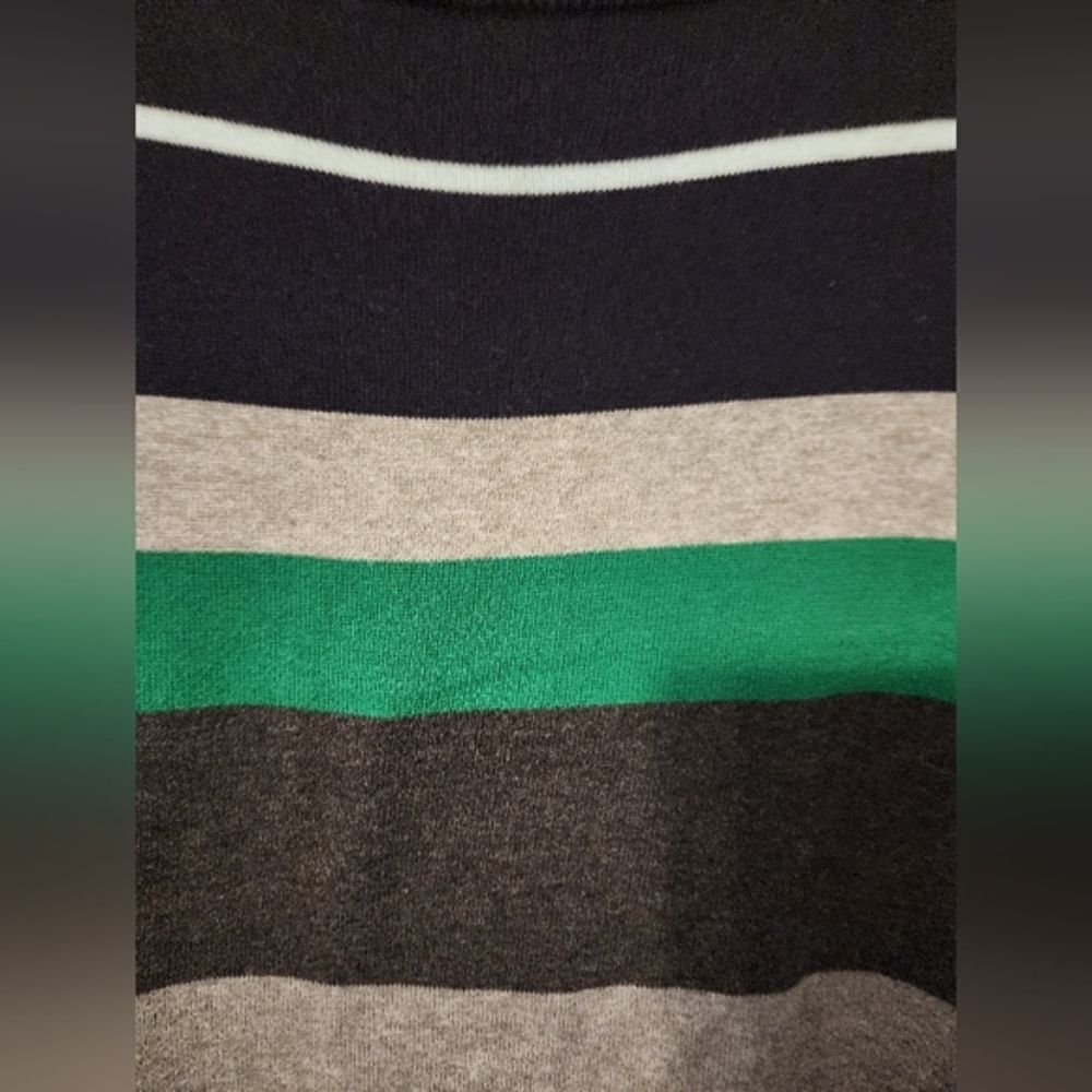 Liz Claiborne Color Block Striped Long Sleeve Light Sweater. Multi Seasons. XL - Picture 7 of 10